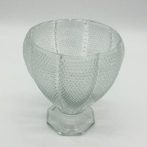 Vintage 1940's L.E. Smith Cupped Vase Number 1000 - "THOUSAND EYES"